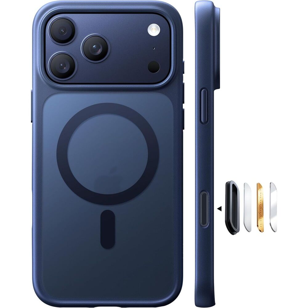 Torras Stronger Magnetic & Shockproof for iPhone 17 Pro Max Case- Deep Blue